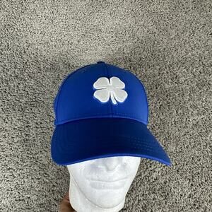Black Clover Hat Cap Fitted Mens Small Live Lucky Baseball Polyester Spandex